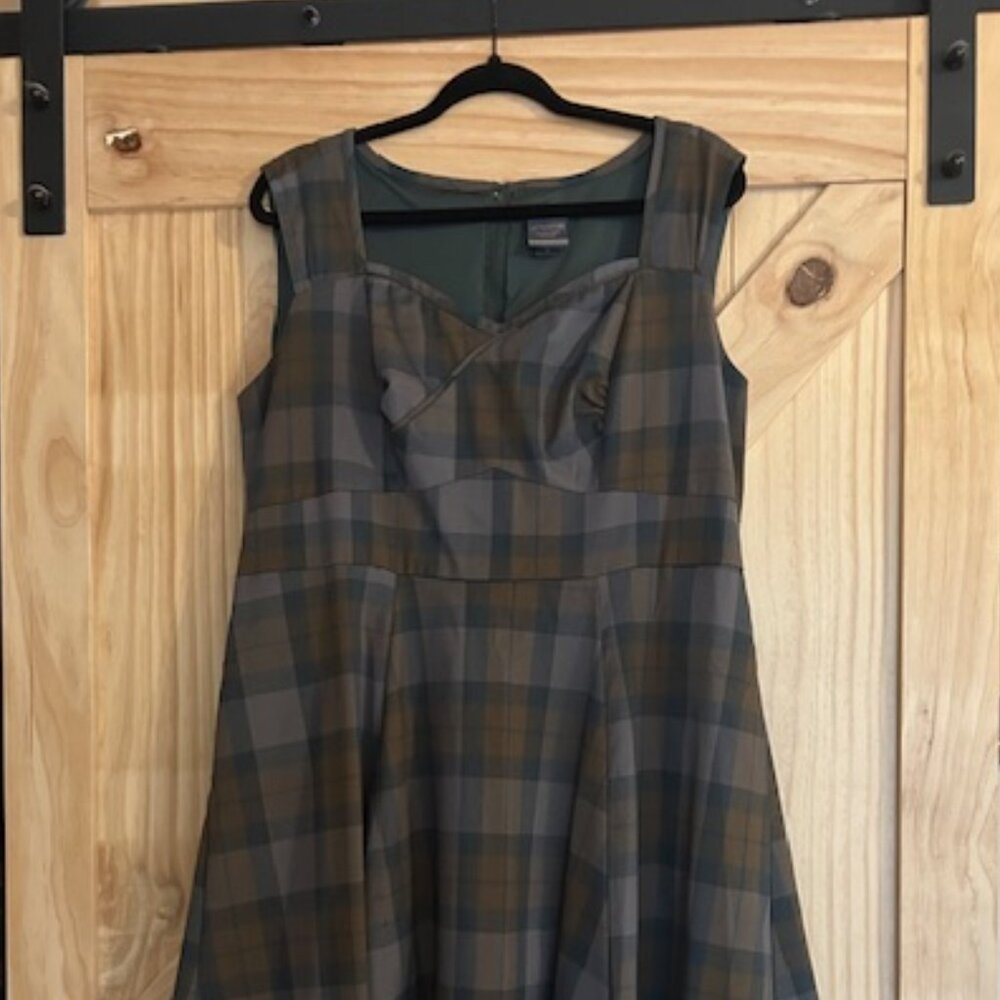 Torrid Outlander Tartan Wrap Bodice Swing Dress